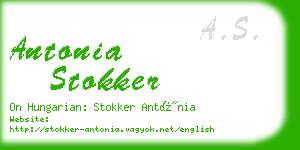 antonia stokker business card